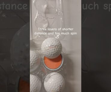 What's inside a Free Range Kirkland Organic Golf Balls #golf #shorts #science