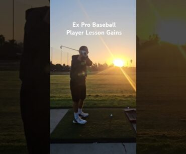 He Used to Play Pro Ball. Now he's a golfer. #golf #baseballswing #golftips #golftips #goodgolf