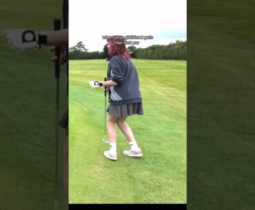 ignoring the fact she beat me… #golf #girlfriend #golftok #golfgirls