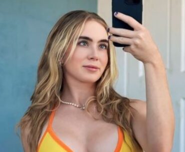 Bra-less Golf Girl Grace Charis started playing golf two years ago and has nearly 3m TikTok fans