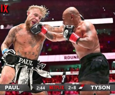 Jake Paul vs Mike Tyson | MEJORES MOMENTOS (NETFLIX) 2024