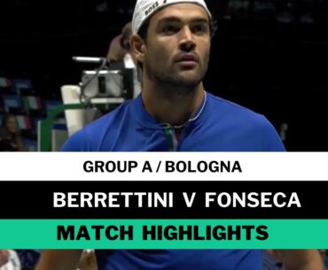 Matteo Berrettini vs Joao Fonseca Highlights | Davis Cup 2024