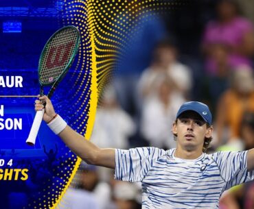 Alex de Minaur vs. Jordan Thompson Highlights | 2024 US Open Round 4