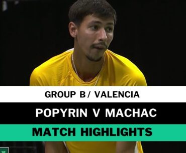 Alexei Popyrin vs Tomas Machac Highlights | Davis Cup 2024