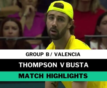 Jordan Thompson vs Pablo Carreno Busta Highlights | Davis Cup 2024