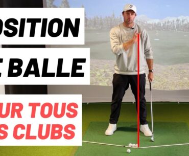 La bonne position de balle avec tous les clubs au golf, obligatoire pour bien jouer !