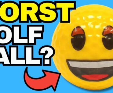 Cutting Open EMOJI GOLF BALL! What’s Inside?