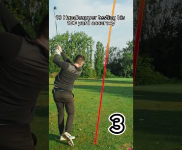 How close should you be from 100 yards? #golf #golfhandicap #golfswing  #shortgame   #midhandicap