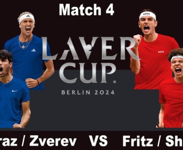 Laver Cup 2024 : Match 4 - Alcaraz/Zverev vs. Fritz/Shelton - Doubles