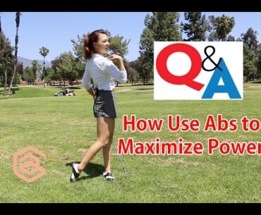 Use Abs to Maximize Power | Golf with Aimee