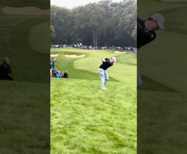 Matt Fitzpatrick hitting into the 1st green at the BMW PGA Wentworth 🏌️‍♂️ #golf #pga #dpworldtour