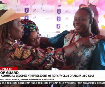 FMR GOLF LADY CAPTAIN LIZZY ASOMUGHA INSTALLED AS THE 4TH PRESIDENT OF ROTARY CLUB OF ABUJA-ASO GOLF