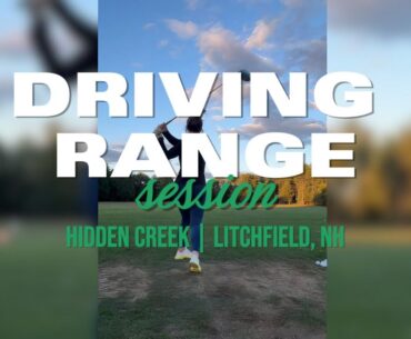 Golf Driving Range Session with a Beginner Golfer | New Hampshire Driving Range | Golf Practice