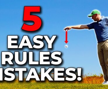 5 golf rules mistakes that WILL cost you a penalty shot!