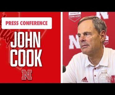 Nebraska volleyball coach John Cook discusses sweep over No. 2 Stanford I GBR