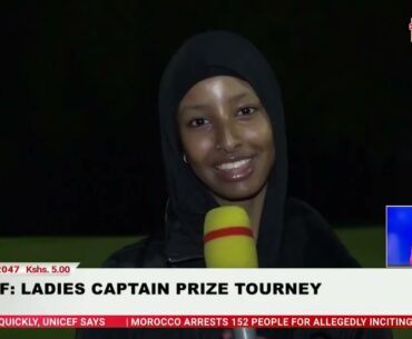 Maryam Mwakitawa wins the ladies category in the Lady’s Captains Prize Golf Tournament