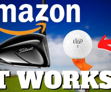 NEW Amazon Golf Tee's... STOP Slices & GAIN Driver Distance!?