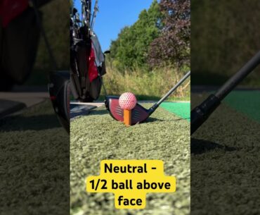 How High Should You Tee Your Golf Ball? #golf #golfball #golftips