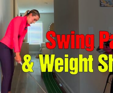 Golf Swing Path and Weight Distribution at Setup