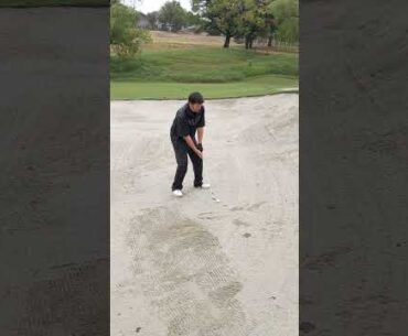 How To Hit Out Of A Wet Bunker (With A Firm Lie) #bunkershot