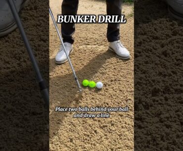 BUNKER DRILL #golf #golftips #golfinstruction #golfer #golfdrills #golfplayer #golfcoach #golfspain