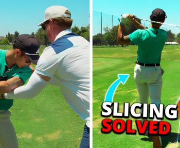 Bryson Dechambeau's Golf Coach Fixes my Slice with this Game Changing Golf Lesson