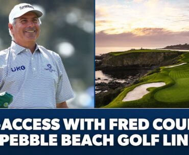 Fred Couples takes on No. 8 at Pebble Beach Golf Links