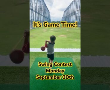 Little Linkster’s Swing Contest Monday, September 30th. It’s Game Time!￼ #golf #littlelinksters