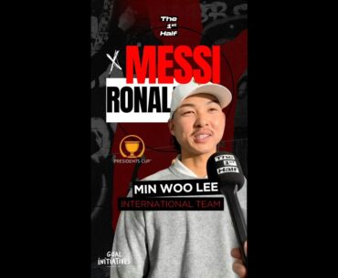 Min Woo Lee’s Flavorful Messi vs. Ronaldo Answer! 👨‍🍳⚽👀