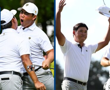 ELECTRIC Tom and Si Woo Kim moments from Day 3 at Presidents Cup