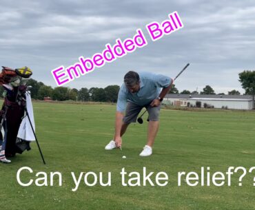 What to do with a plugged/embedded ball - USGA Rule 16.3