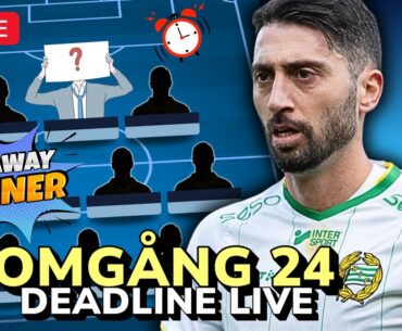 DEADLINE LIVE: Omgång 24 | Mitt FRIKORT | Tävling: Vinn ett presentkort | Allsvenskan Fantasy