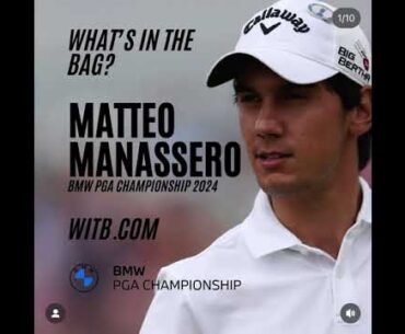 Matteo Manassero WITB (21st September, 2024) - What's In The Bag? BMW PGA Championship, Wentworth GC