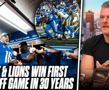 The BRAND NEW LIONS Win First Playoff Game In 30 Years | Pat McAfee Show