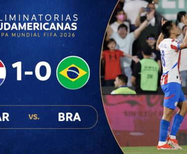 PARAGUAY vs. BRASIL [1-0] | RESUMEN | ELIMINATORIAS SUDAMERICANAS | FECHA 8