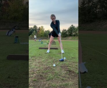 sunset driving range session: satisfying golf asmr #golf #asmr