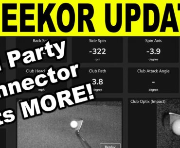 UNEEKOR GOLF SIMULATOR UPDATE! 3rd Party Connector Review + Tips & Tricks