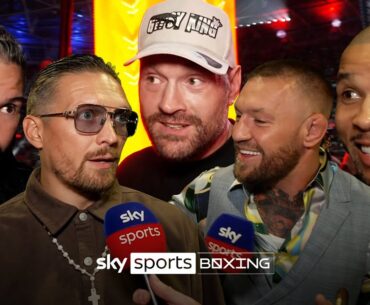 Fury, McGregor, Usyk & others react to KO in Dubois/Joshua 🤯