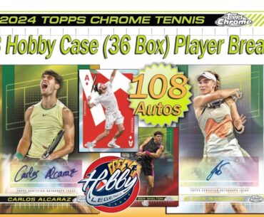 2024 Topps Chrome Tennis 3 Hobby Case (36 Box) Player Break eBay 09/26/24