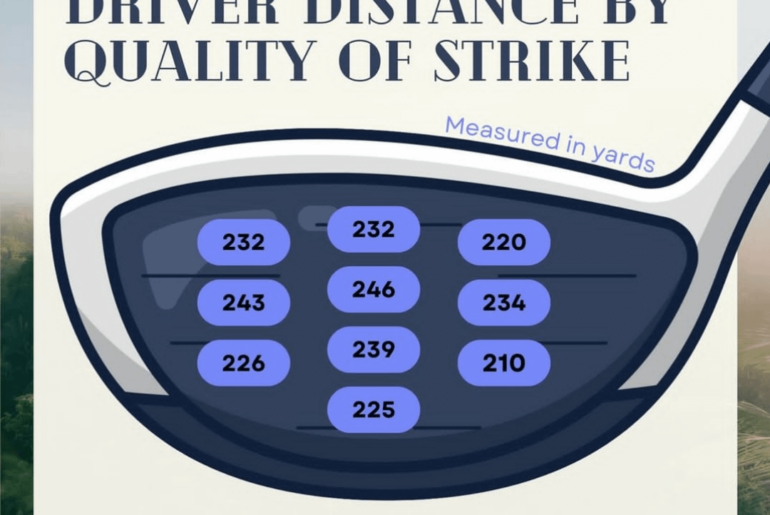 Driver distance by quality of strike.