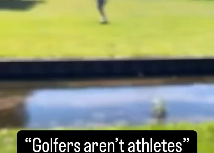 And they say golfers aren’t athletes….