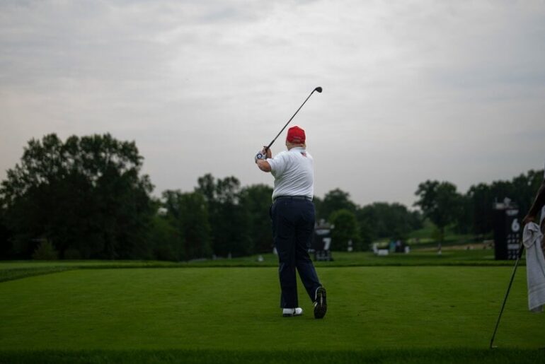 for decades, presidential golf has been a challenge for the Secret Service - NY Times