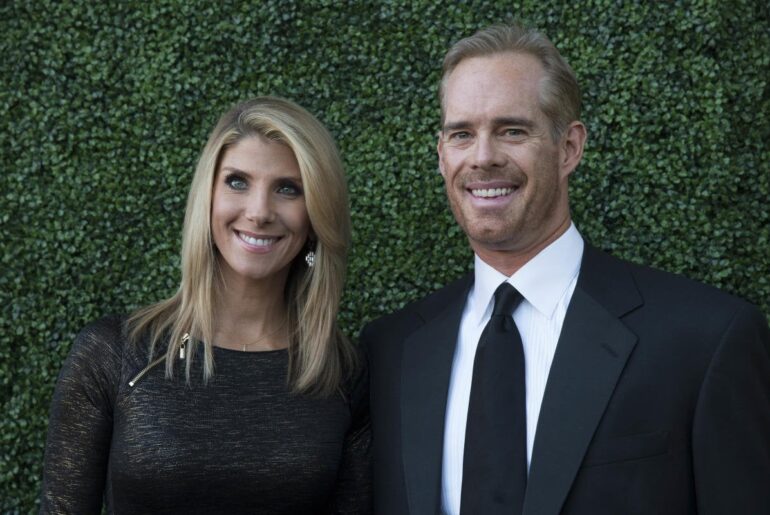 Joe Buck shatters wife's ankle with a drive.