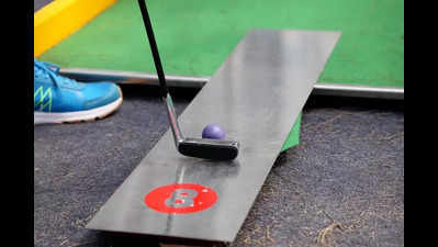 Indoor golf facility opens in Madikeri club