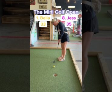 Hole 14, Round 1 of the Mini Golf Open | 1. Bella vs 8. Jess #minigolf