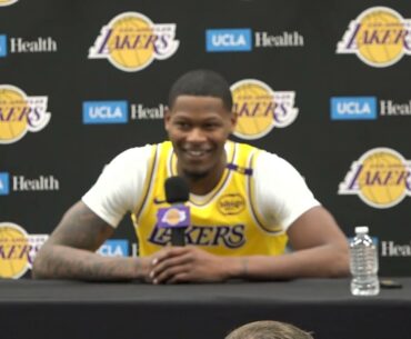 Cam Reddish at Lakers Media Day