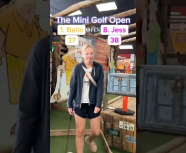 Hole 16, Round 1 of the Mini Golf Open | 1. Bella vs 8. Jess #minigolf