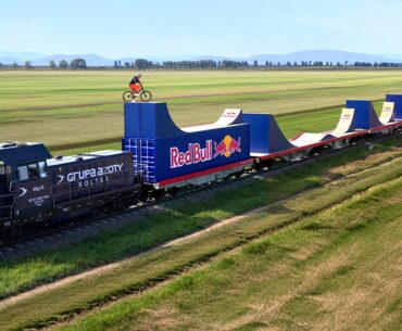 World First! Bike Flip On A Moving Train