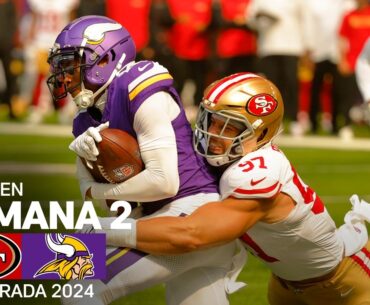 San Francisco 49ers vs. Minnesota Vikings | Semana 2 - NFL 2024 | Highlights Resumen en español