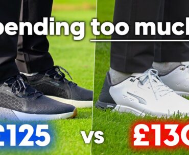 Are you SPENDING TOO MUCH on your golf shoes? (head-to-head test)